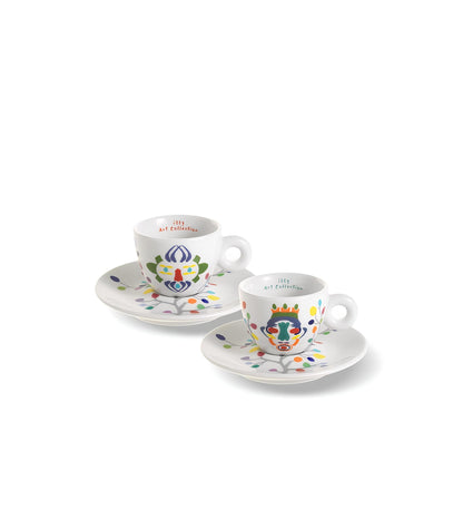 2 db espresso csésze – Illy Art Pascale Marthine Tayou, színes design