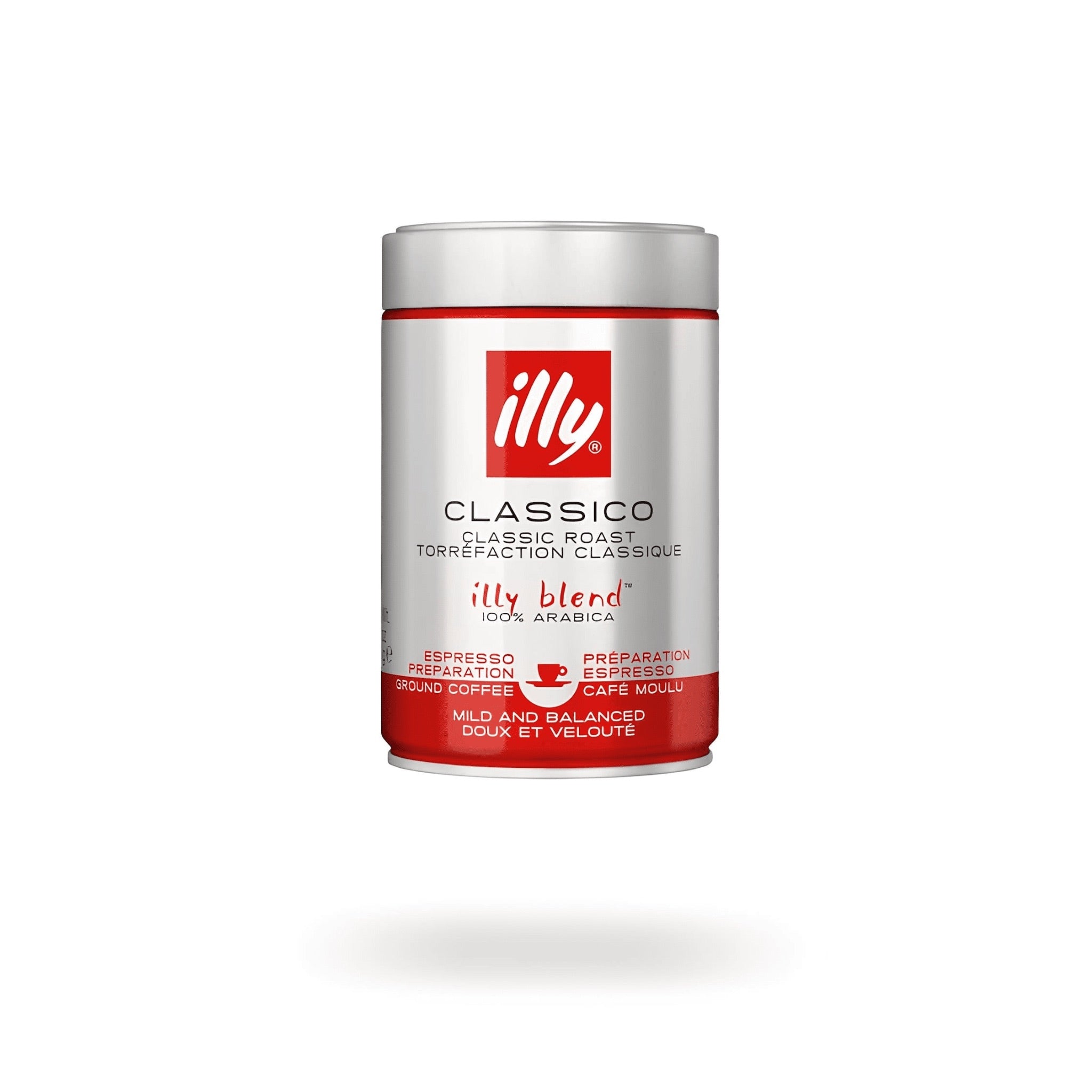 illy classico espresso őrölt kávé 250 g fémdobozban, 100% arabica, prémium minőség