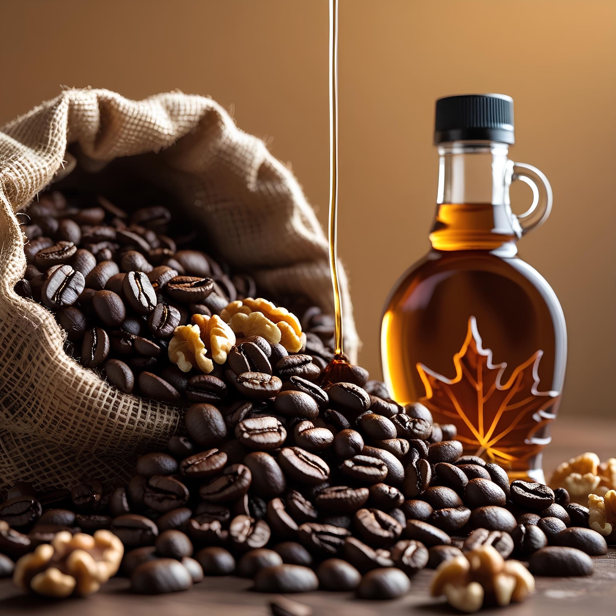 juharszirup és dió aromával készült 100% arabica kávé, többféle kiszerelésben, prémium minőség