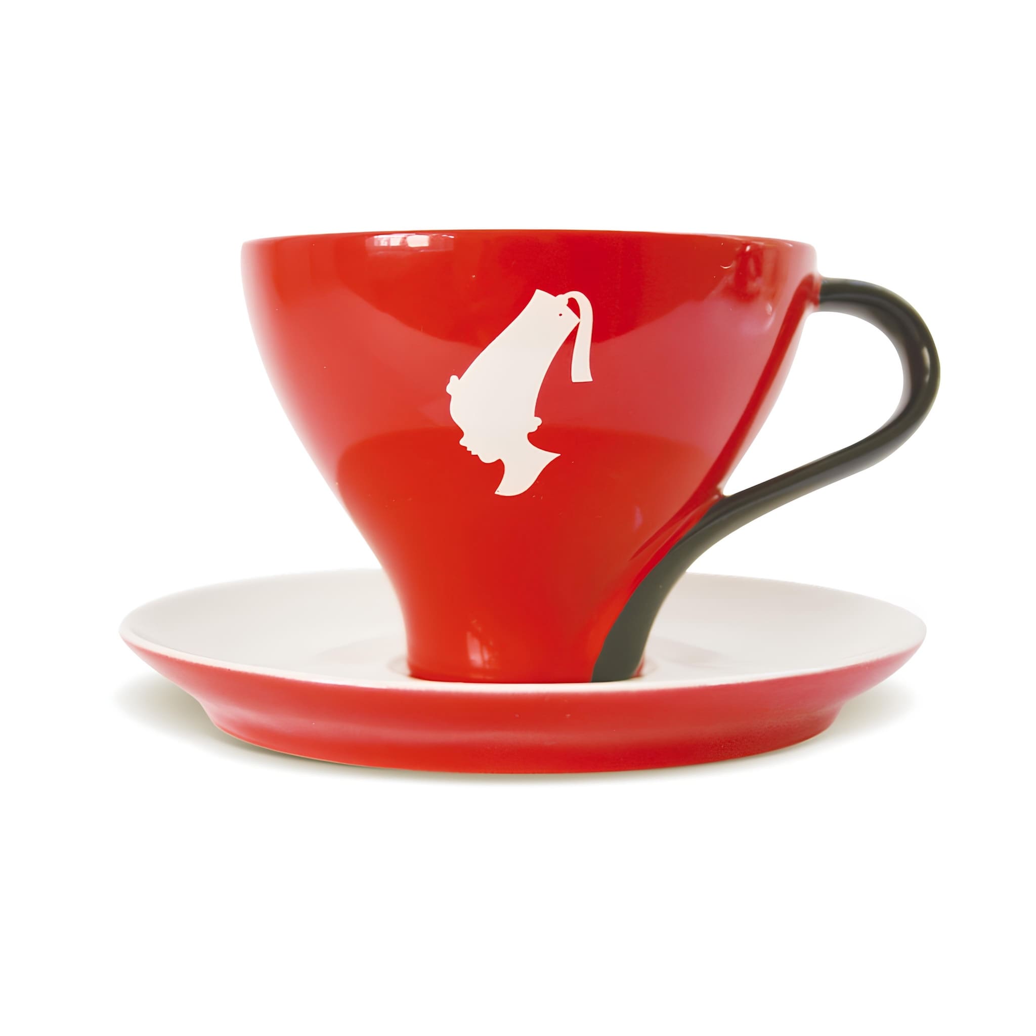 julius meinl trend cappuccino piros porcelán kávéscsésze alátéttel