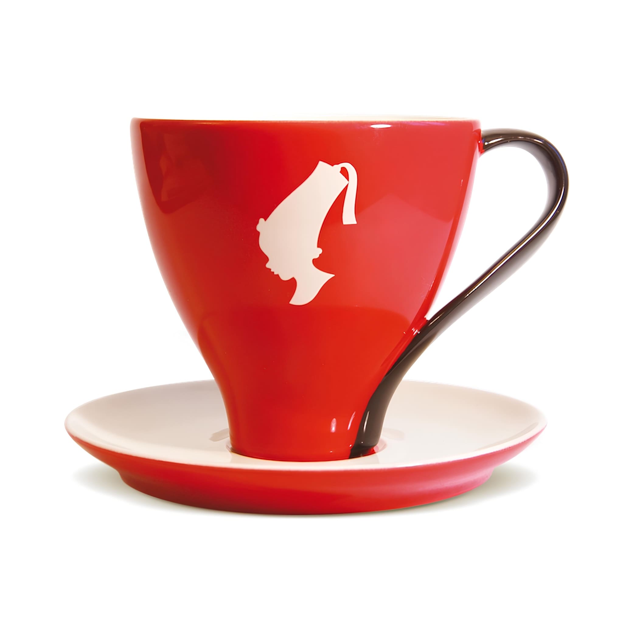 julius meinl trend jumbo piros porcelán kávéscsésze alátéttel