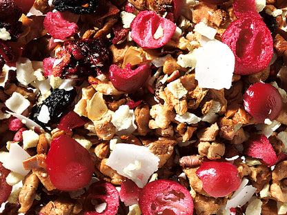 karibi tánc koffeinmentes gyümölcs szálas tea, trópusi ízvilág, prémium minőség, elérhető 100g és 250g kiszerelésben