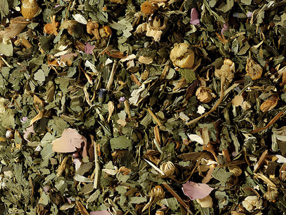 könnyű álom alvást segítő koffeinmentes gyógynövény szálas tea, prémium minőség, 100g és 250g kiszerelésben