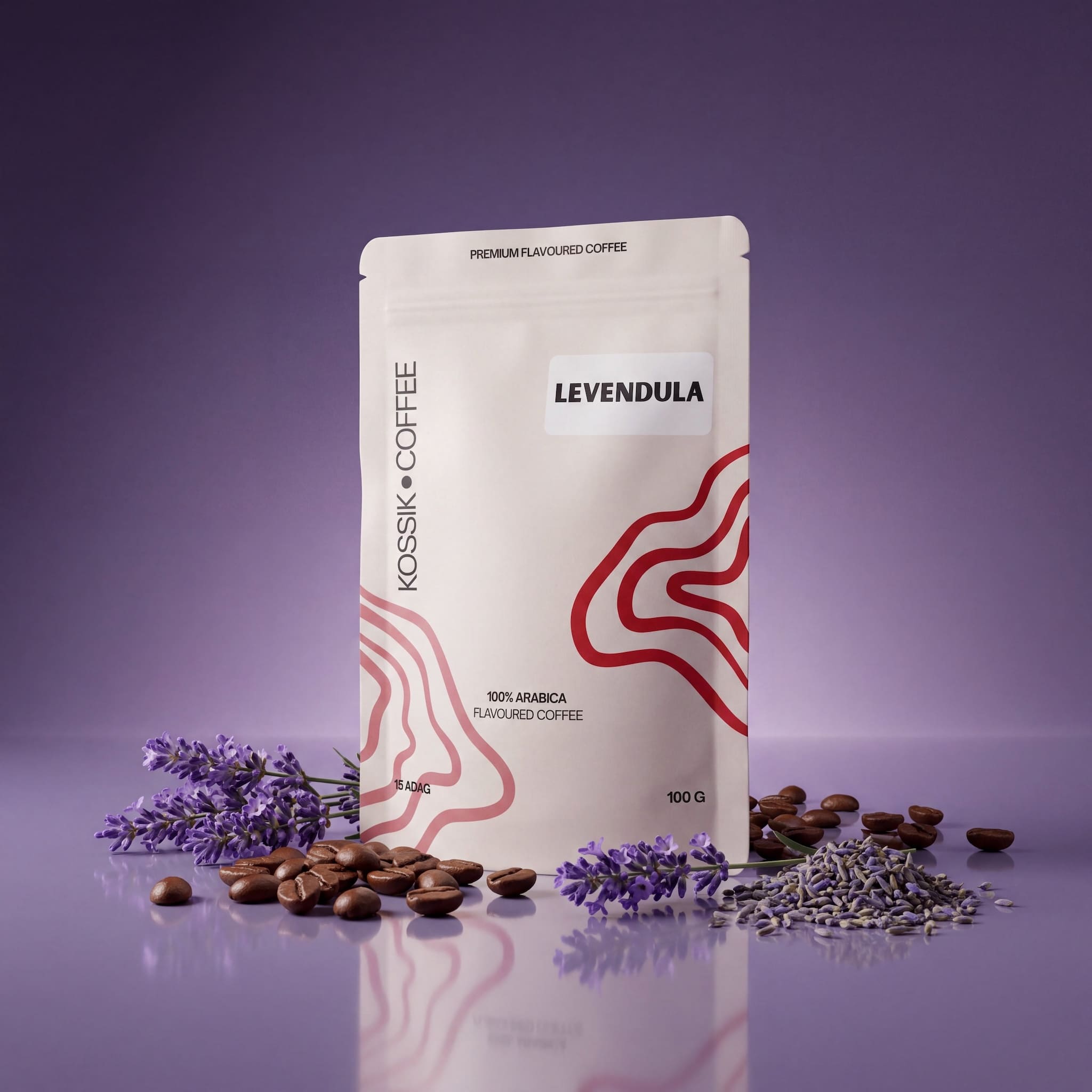 levendula aromájú 100% arabica kávé, prémium minőségű termék