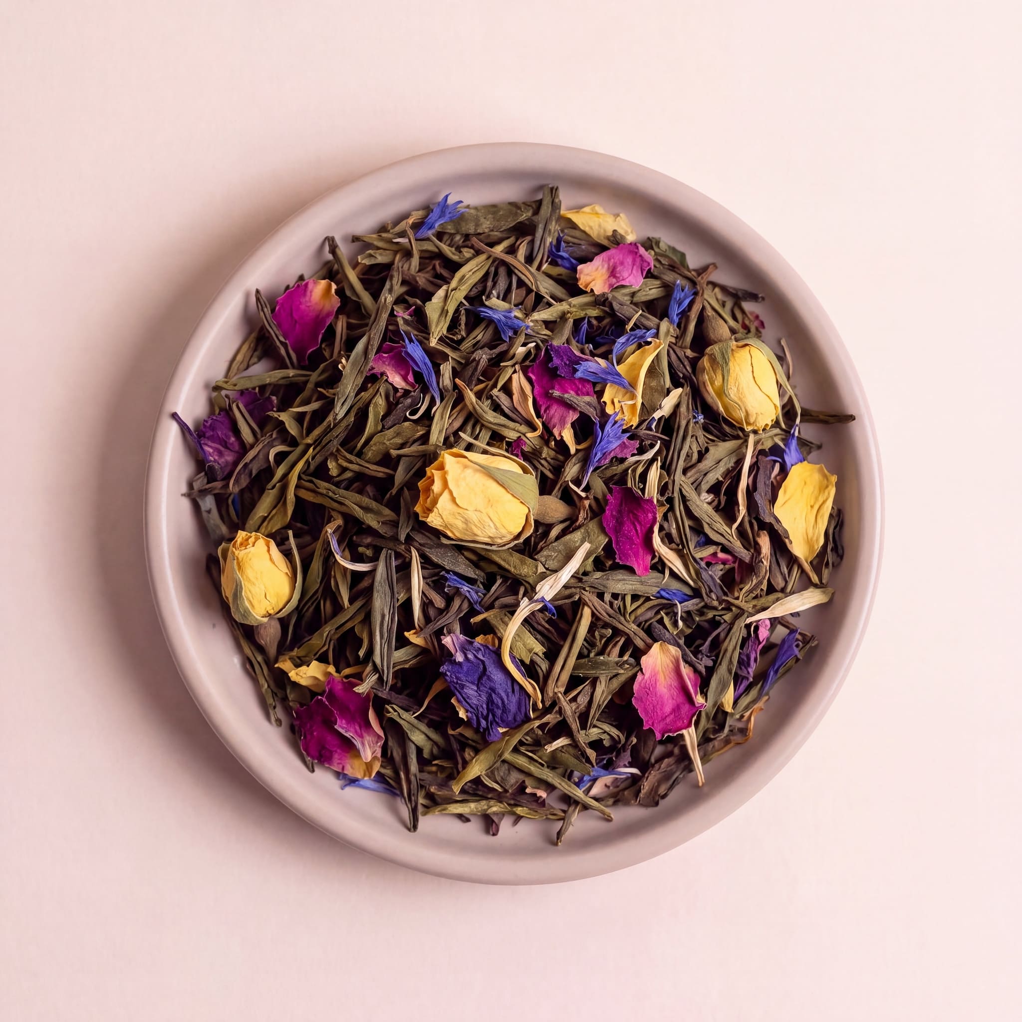 Macabeo tea virágszirmai közelről