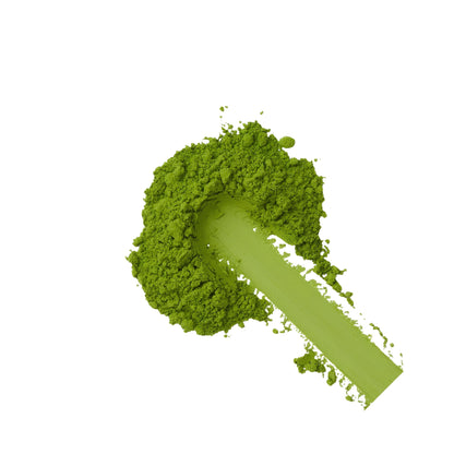 Asamizu Suishu Matcha por formában, élénk smaragd zöld, prémium japán matcha, gazdag antioxidánsokkal