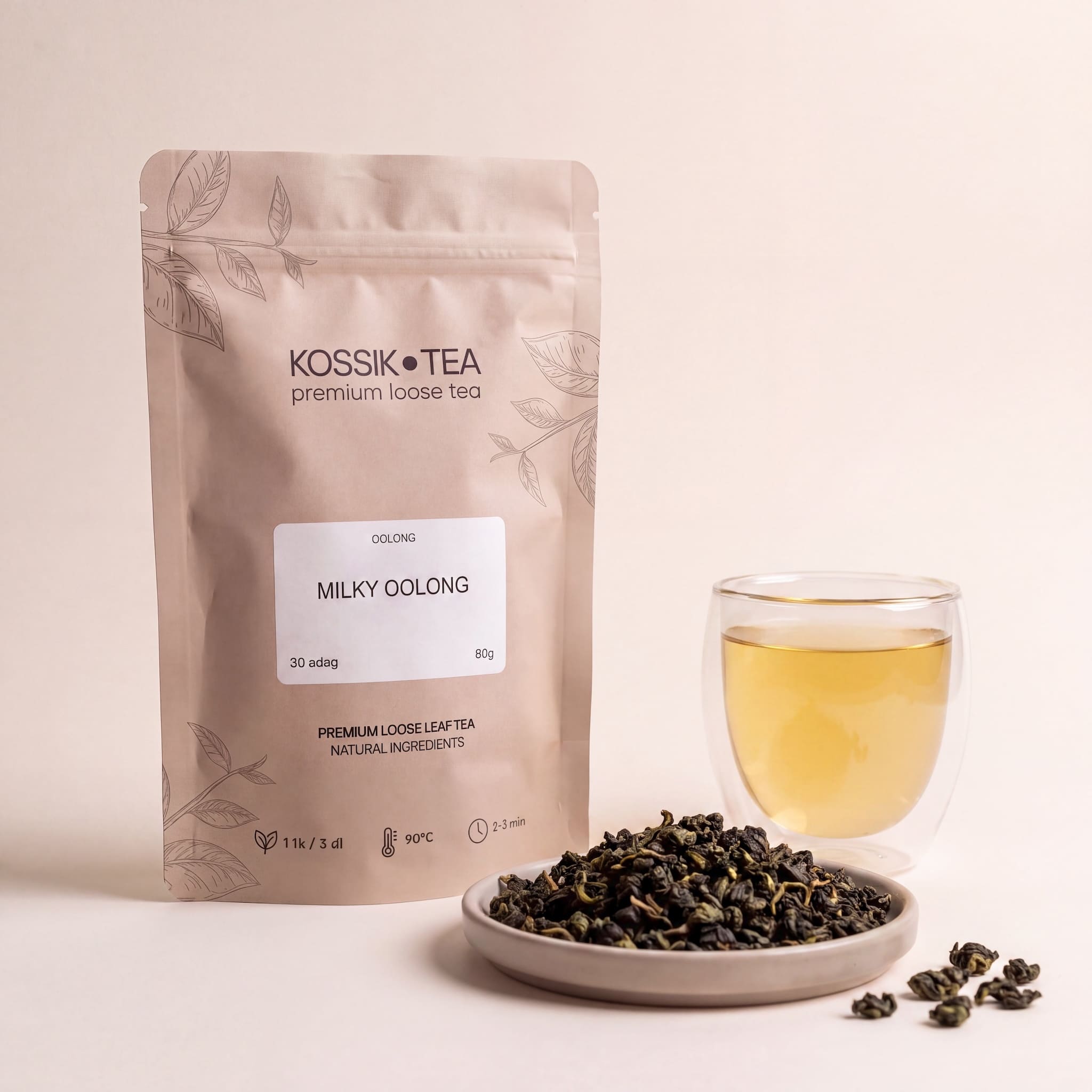 Milky Oolong tea csomagolása – Kossik Tea & Coffee
