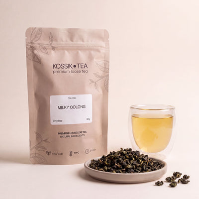 Milky Oolong tea csomagolása – Kossik Tea & Coffee