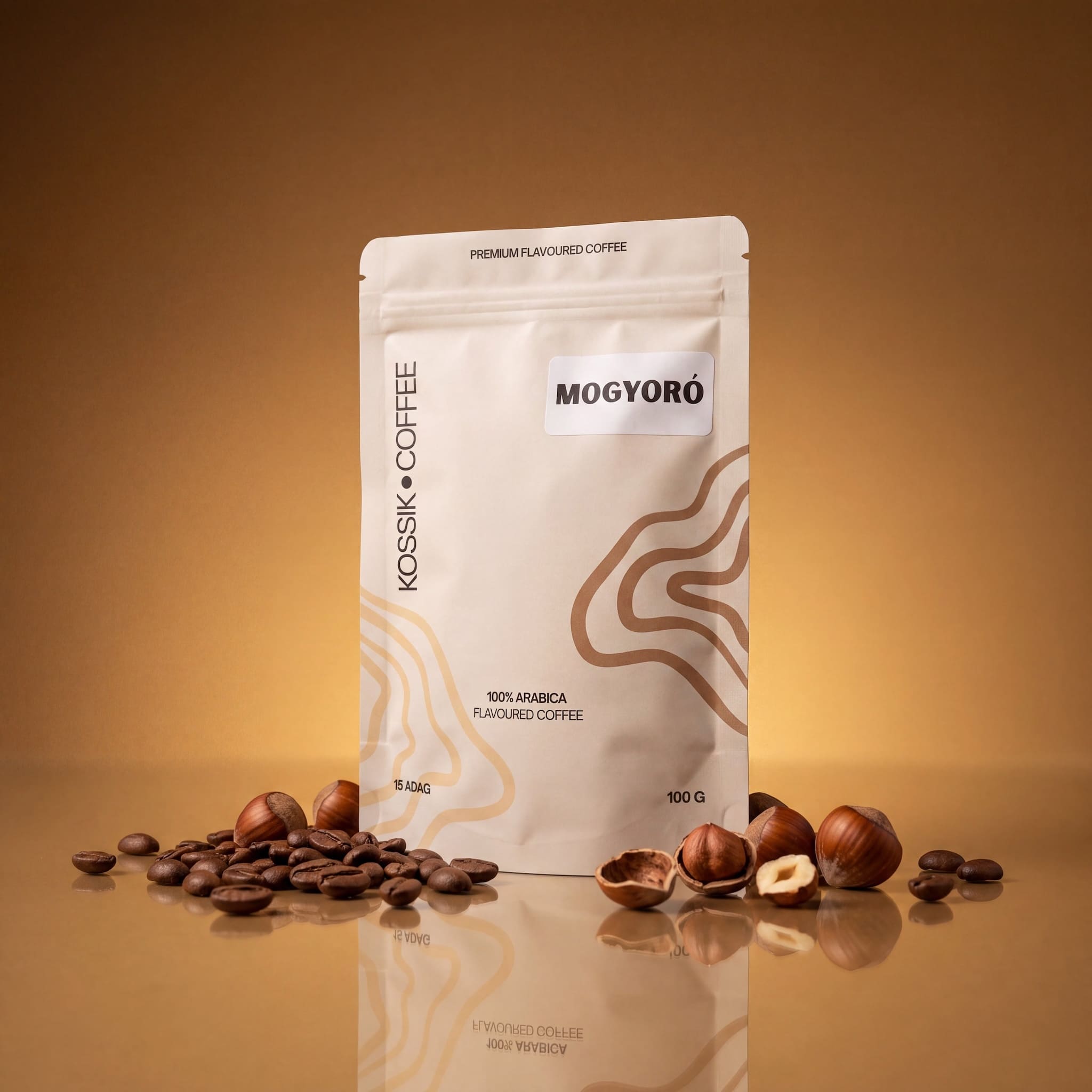 mogyoró aromás 100% arabica kávé, prémium minőség