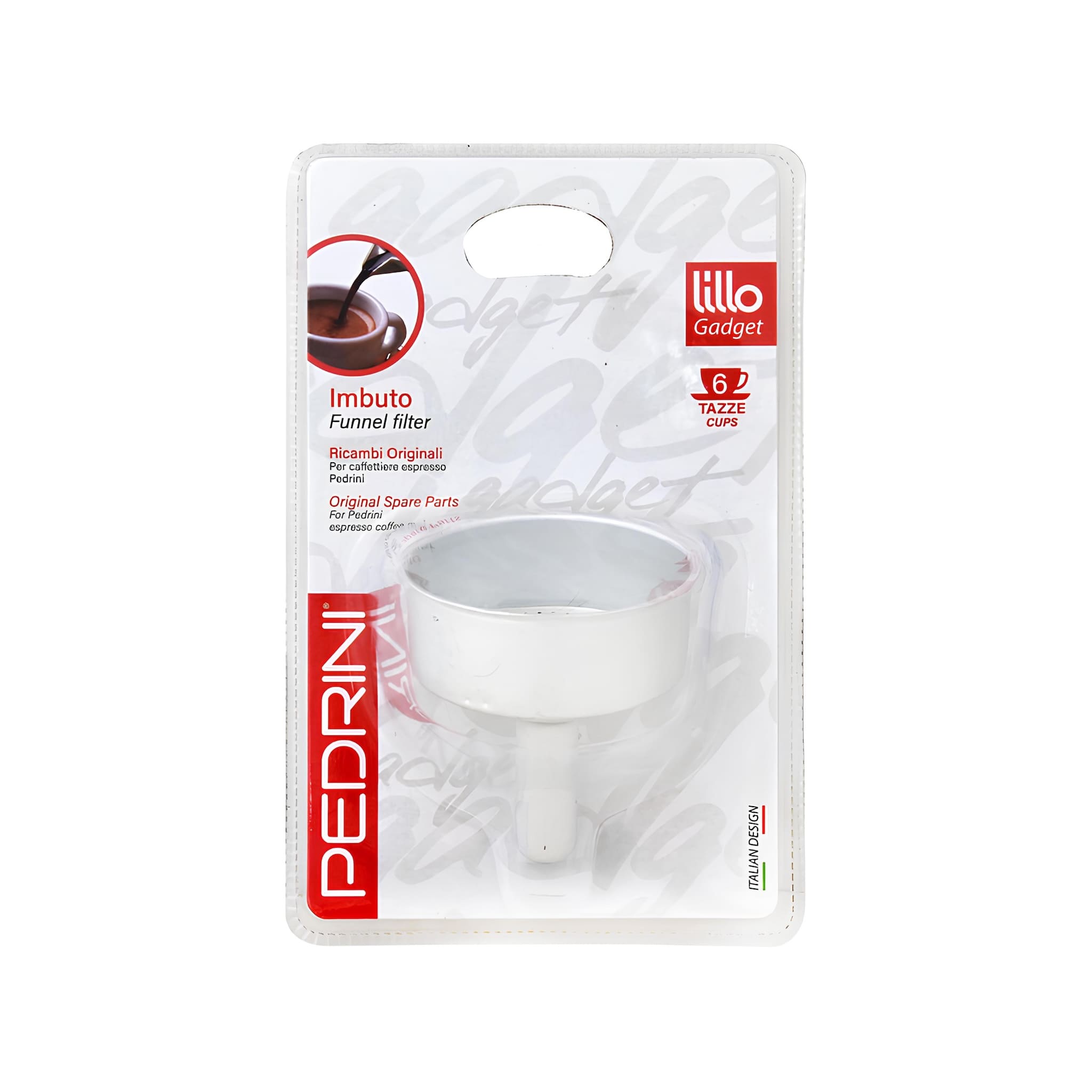 pedrini tölcsér kotyogóhoz 1, 2, 3, 6 személyes kotyogókhoz