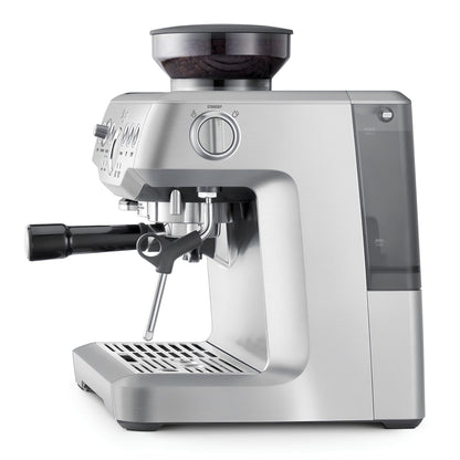 sage the barista express karos kávégép oldalnézetből darálóval