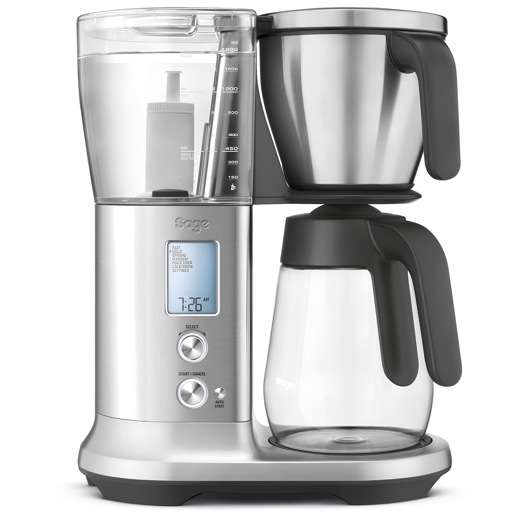sage the precision brewer filteres kávéfőző precíz időzítéshez és hőmérséklethez