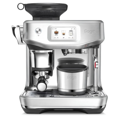 sage the knock box zacckiütő sage kávégéppel együtt otthoni barista környezetben