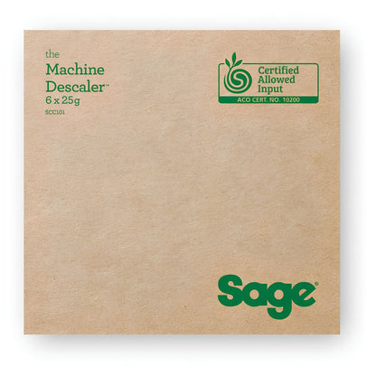 sage the descaler vízkőoldó kávégép karbantartásához doboza
