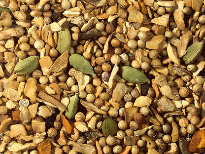 serkentő kapha ayurveda koffeinmentes gyógynövény szálas tea, kiváló minőség, 100g és 250g kiszerelésben