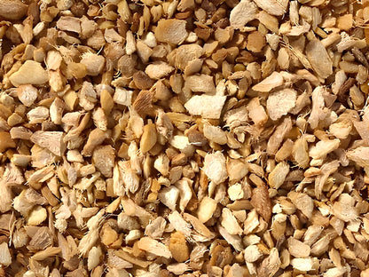 szárított gyömbér élénkítő koffeinmentes gyógynövény szálas tea, prémium minőség, 100g és 250g kiszerelésben