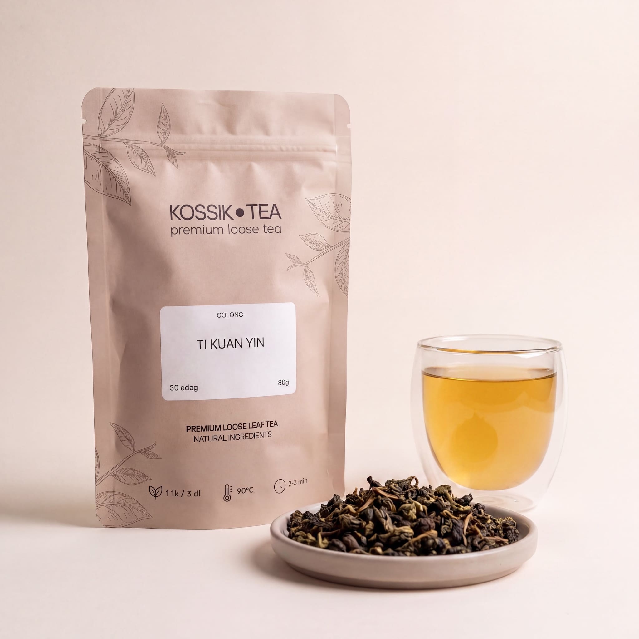 Ti Kuan Yin Oolong tea csomagolása – Kossik Tea & Coffee