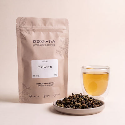 Ti Kuan Yin Oolong tea csomagolása – Kossik Tea & Coffee