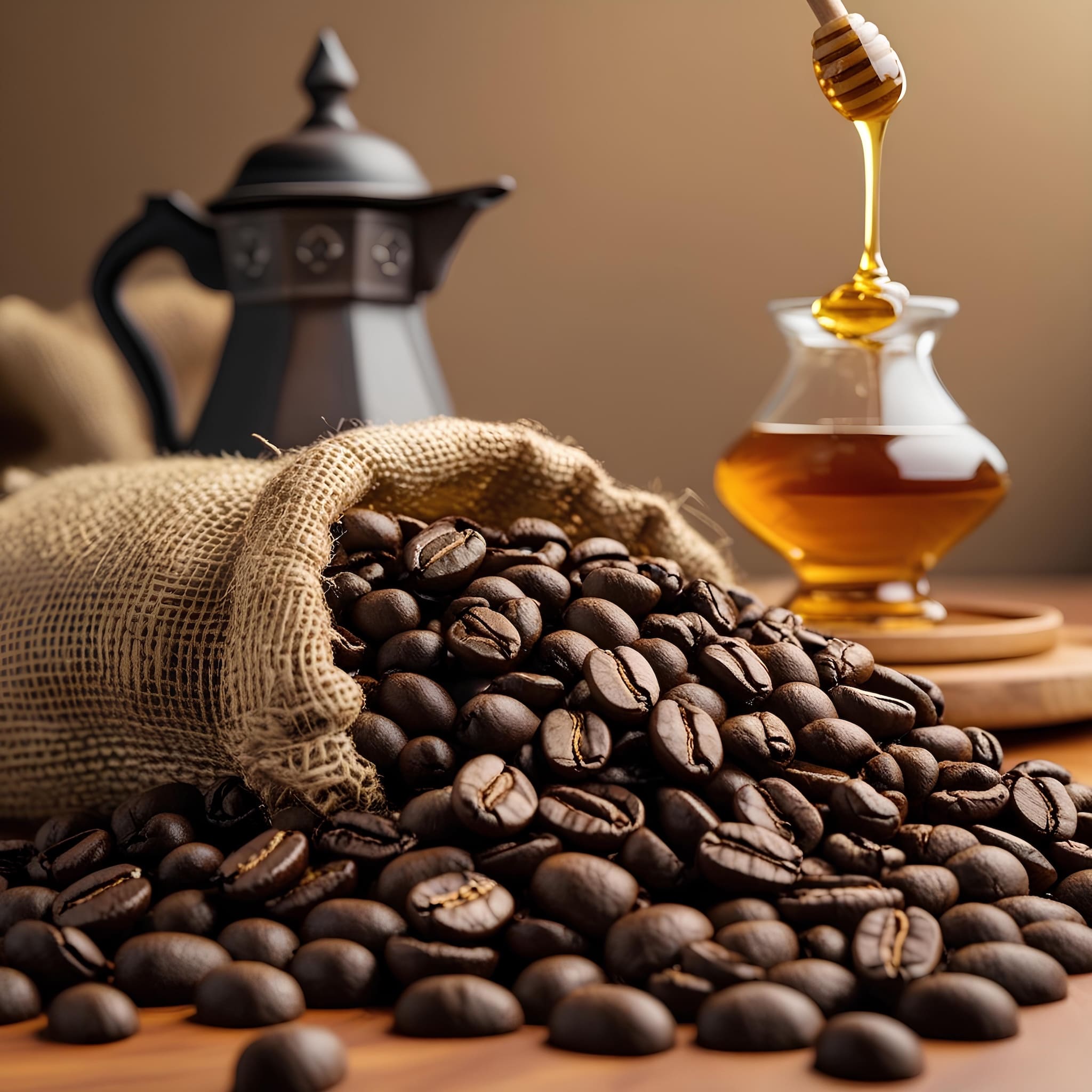 törökméz aromával dúsított 100% arabica kávé, 100g, 250g és 500g kiszerelésben, prémium minőségű termék