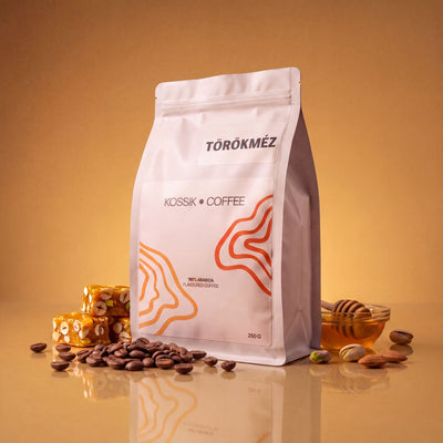 törökméz aromával dúsított 100% arabica kávé, prémium minőségű termék
