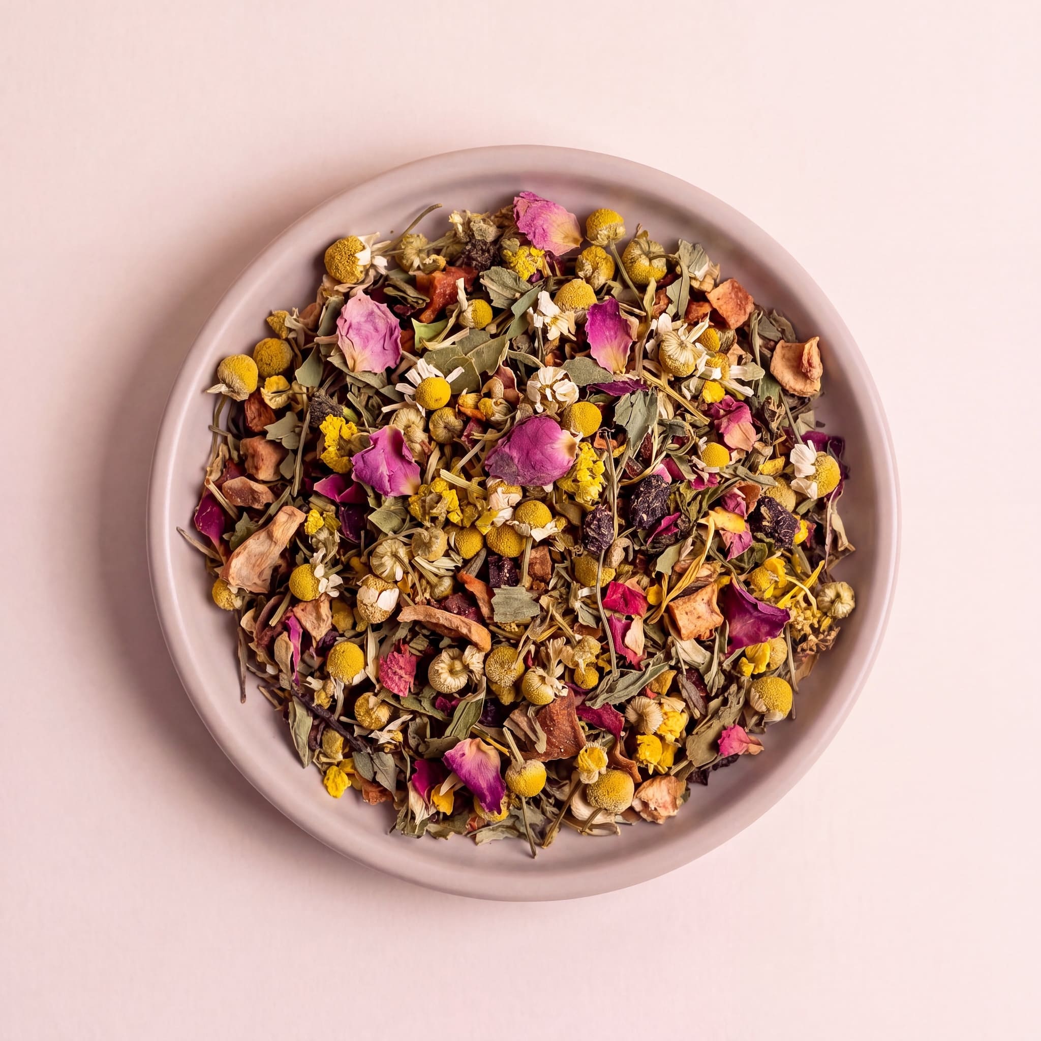 Virágos Alkony tea virágszirmai közelről